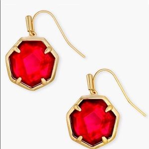 Kendra Scott Cynthia Drop Earrings Berry Illusion